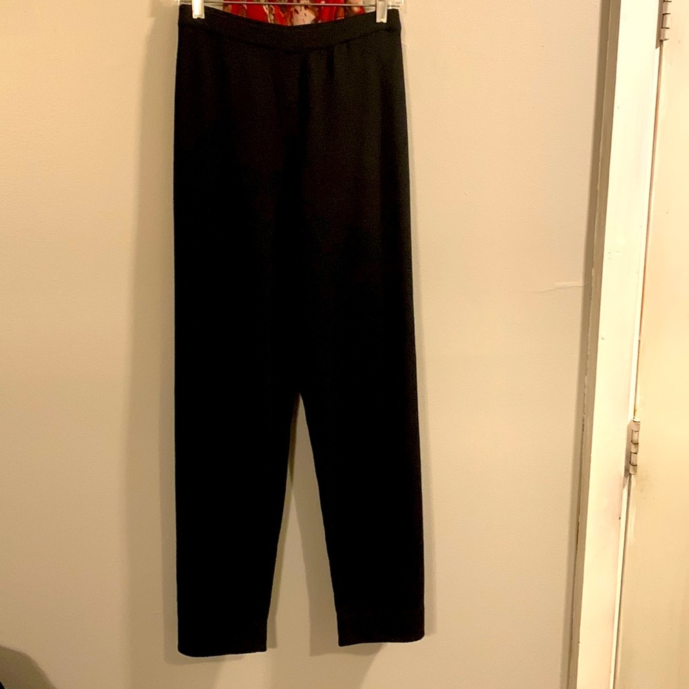 Kate Hill pure wool knit black pants